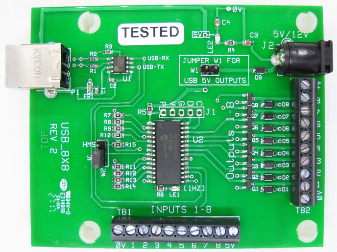 USB-8x8 REV2 Interface